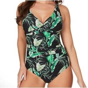 Niptuck One Piece Wrap Swimsuit - Sz 6